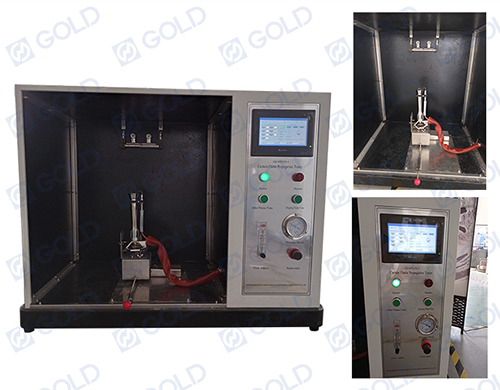 NFPA 701-1カーテン火炎伝播テスターの順序