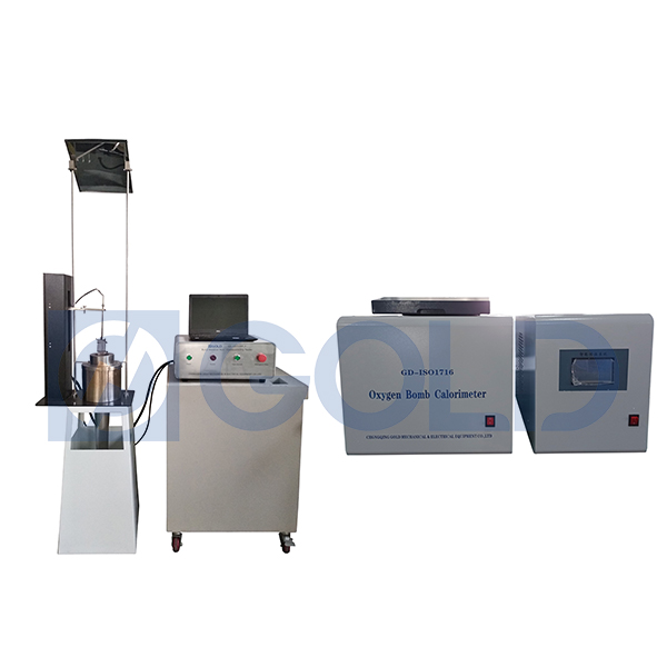 出荷の準備ができている不燃性テスターと酸素爆弾熱量計